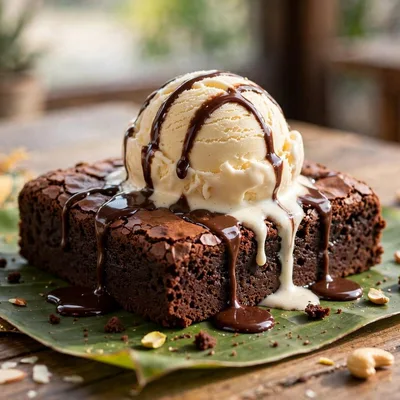 Brownie With Ice Cream