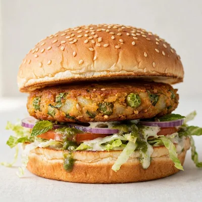 Veg Aloo Tikki Burger